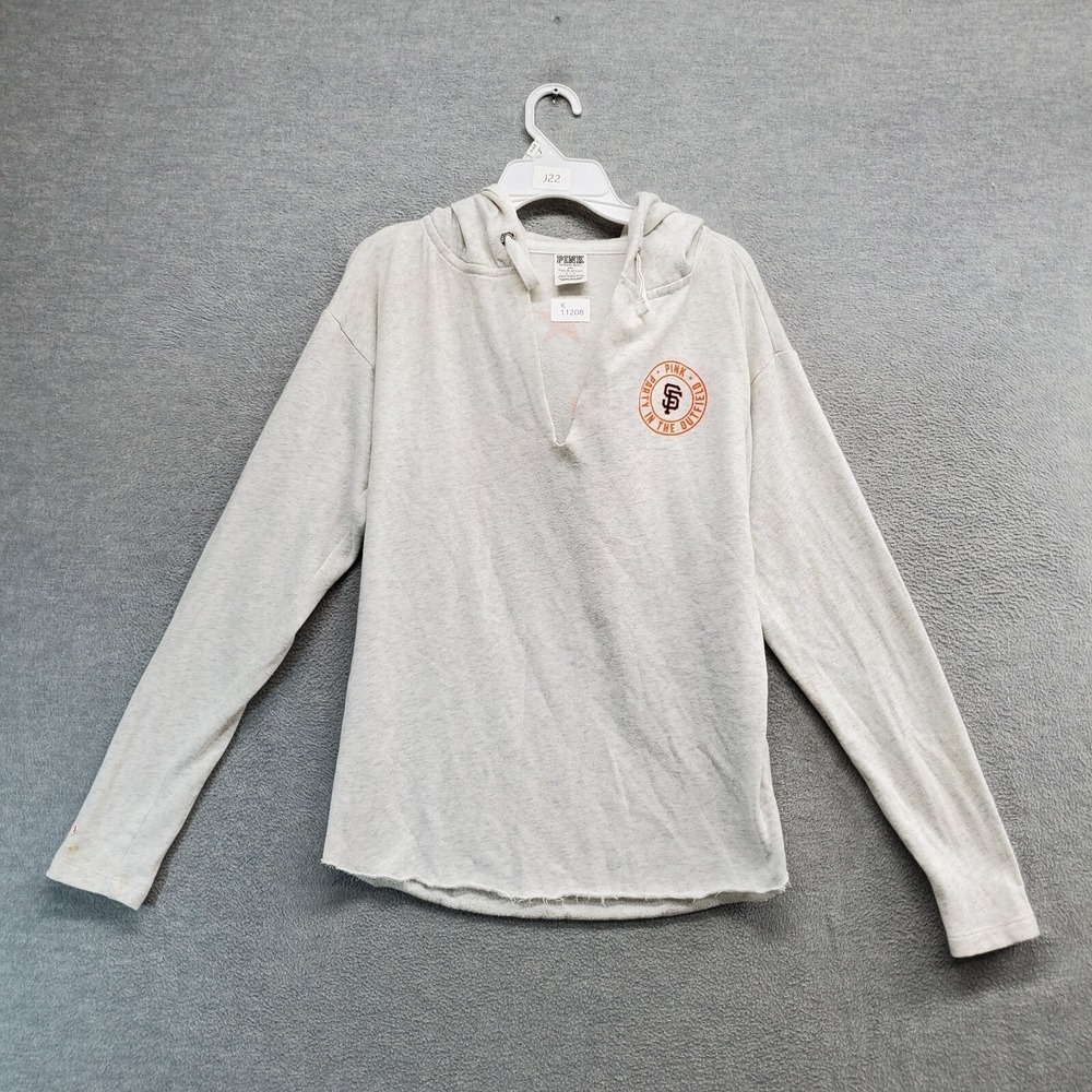 San Francisco Giants Women Sweatshirt Small Gray‎ Hoodie Logo 58 Graphic
